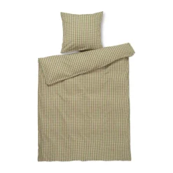 Bæk&Bølge bedding set 140x220 cm, Green-light pink