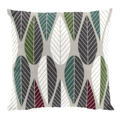 Blader cushion cover, wine red-green-grey