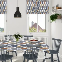 Blader oilcloth, blue