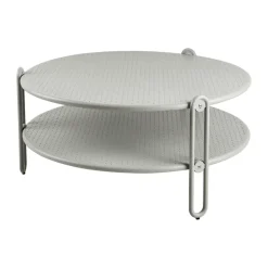 Blixt coffee table, Light grey Ø85 cm
