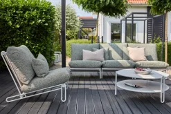 Blixt coffee table, Light grey Ø85 cm
