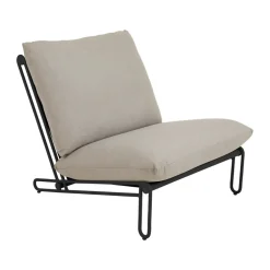 Blixt lounge chair, Black-clay beige