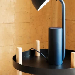 Block table Ø45 cm, black