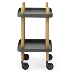 Block table, dark grey