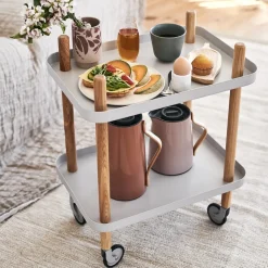 Block table, light grey