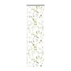 Blomsteryra panel curtain 2-pack, Green