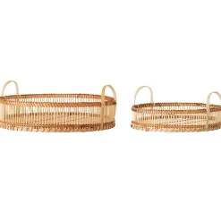 Bloomingville bamboo tray set, nature