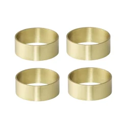 Bloomingville napkin rings 4 pack, brass