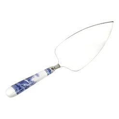 Blue Italian cake slice 25 cm, Ceramic-stainless steel