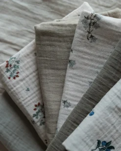 Bluebell Muslin small blanket 2 pieces, 60x60 cm