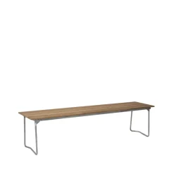 Bänk 9 bench, Oak oil-170 cm-hot-dip galvanized