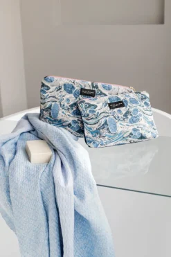 Bodrum bath towel, Light blue