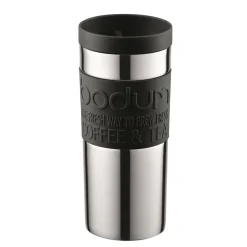 Bodum Travel Mug chrome small, black