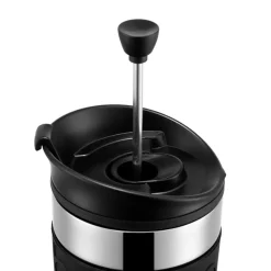Bodum Travel press mug chrome, black
