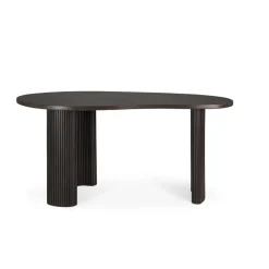 Boomerang desk, Dark brown stained mahogany,160x83x76 cm