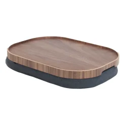 Bosign Knee tray curveline large 34x47 cm, Walnut