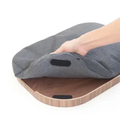Bosign Knee tray curveline large 34x47 cm, Walnut