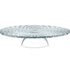 Bossa Nova cake dish/chip and dip plate, clear