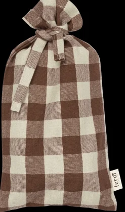 Bothy Check cotton napkin 40x40 cm 4-pack, Cinnamon-grey green