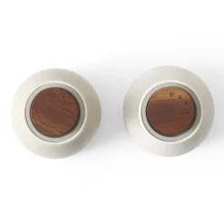 Bottle Grinder spice grinder ceramic 2-pack, Sand (walnut lid)