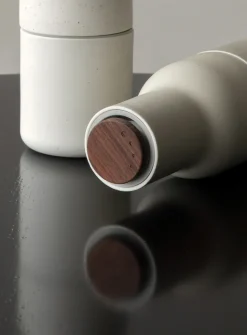 Bottle Grinder spice grinder ceramic 2-pack, Sand (walnut lid)