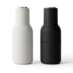 Bottle Grinder spice mill 2-pack, ash-carbon (steel lid)