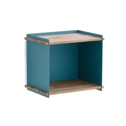 Box Wall Storage, Aqua, teak