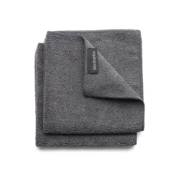 Brabantia microfiber cloth 2-pack, dark grey