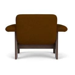 Brasilia armchair low back, Dark oak-Baru 0450
