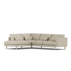 Bredhult sofa, Bern Beige 0341-white-oiled oak, 3-seater A2