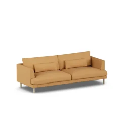 Bredhult sofa, Jump Honey 1959-white-oiled oak, 3-seater