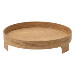 Bridge tray, Oak, Ø42 cm