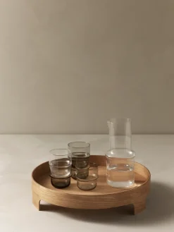 Bridge tray, Oak, Ø42 cm