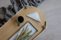 Broken Lines napkin 33x33 cm 20-pack, Sand-white