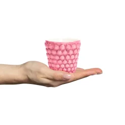 Bubbles espresso cup 10 cl, Pink