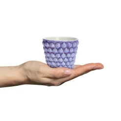 Bubbles espresso cup 10 cl, Violet