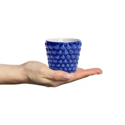 Bubbles espresso cup 10 cl, Blue