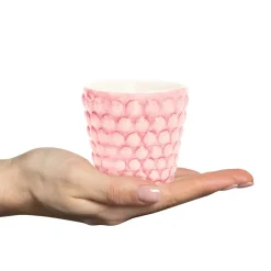 Bubbles espresso cup 10 cl, light pink