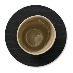Buffalo coaster circle, black