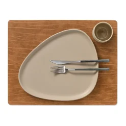 Buffalo placemat reversible square 1 pcs, black-nature