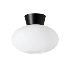 Bullo ceiling lamp opal glass Ø27 cm, matte black