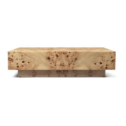 Burl coffee table 70x117x30 cm, Natural
