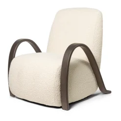Buur lounge chair Nordic Bouclé, Off-white