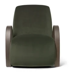 Buur lounge chair Rich Velvet, Pine