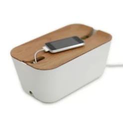 Cable organiser M, wooden print