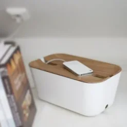 Cable organiser M, wooden print