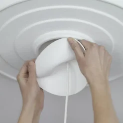 CableCup Trio ceiling cup, white