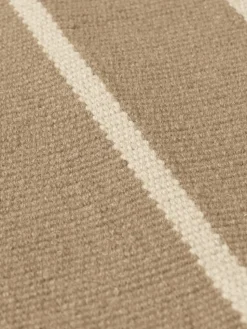 Calm kelim walking mat, Dark Sand, Off-white, 80x200 cm