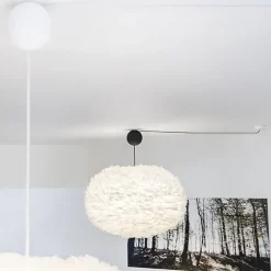 Cannonball ceiling cup with cord, black