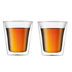 Canteen double wall glass 2-pack, 0.2 l